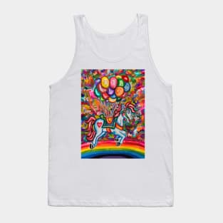 Flying Rainbow Balloon Horse Dream Tank Top